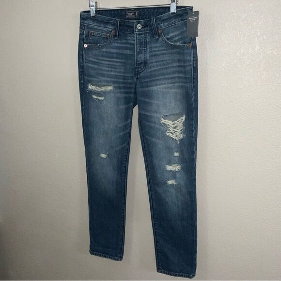 NEW Abercrombie & Fitch Ames Slim Boyfriend jeans size 25 - Picture 5 of 9